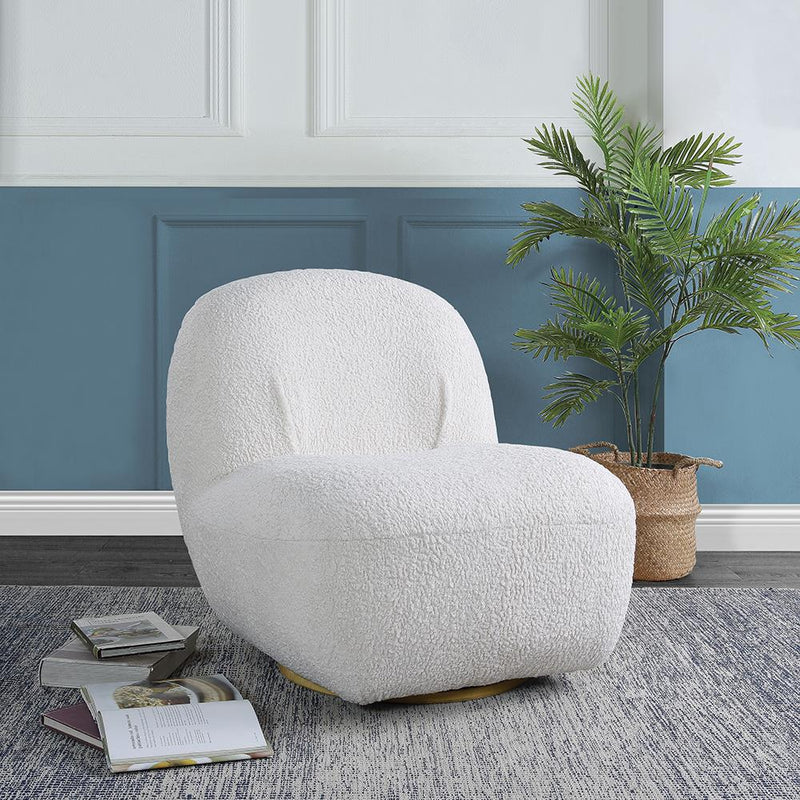 Acme Furniture Yedaid Swivel Fabric Accent Chair AC00231 IMAGE 1