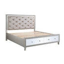 Acme Furniture Sliverfluff King Upholstered Panel Bed with Storage BD00241EK IMAGE 2