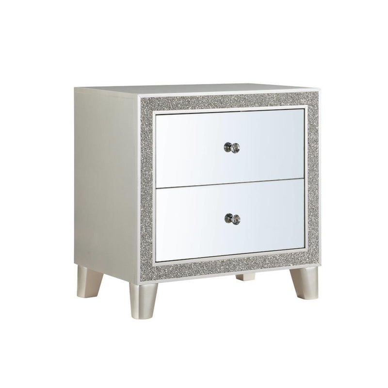 Acme Furniture Sliverfluff 2-Drawer Nightstand BD00243 IMAGE 2