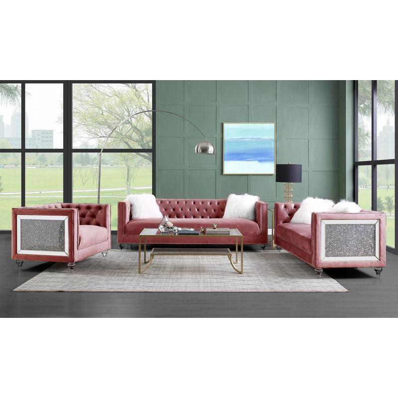 Acme Furniture Heibero II Stationary Fabric Sofa LV00327 IMAGE 3