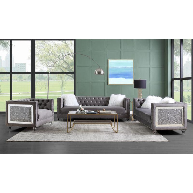 Acme Furniture Heibero II Stationary Fabric Loveseat LV00331 IMAGE 6