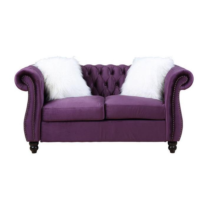 Acme Furniture Thotton Stationary Fabric Loveseat LV00341 IMAGE 2
