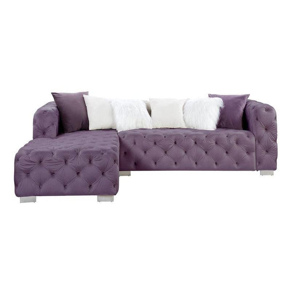 Acme Furniture Qokmis Fabric 2 pc Sectional LV00389 IMAGE 1