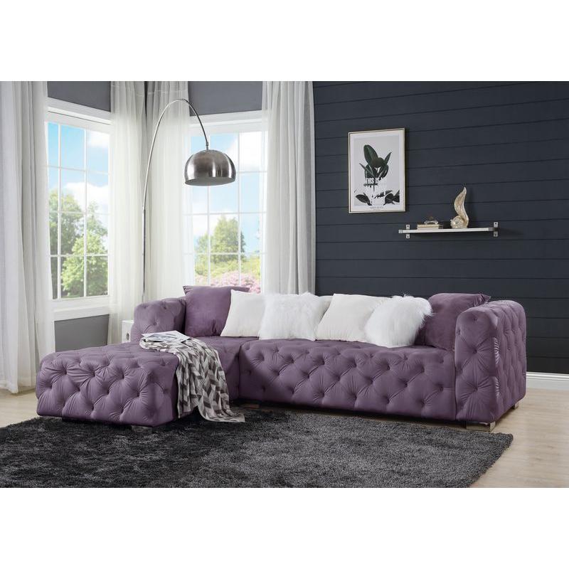 Acme Furniture Qokmis Fabric 2 pc Sectional LV00389 IMAGE 6