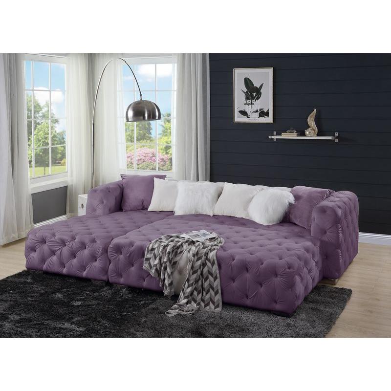 Acme Furniture Qokmis Fabric 2 pc Sectional LV00389 IMAGE 7
