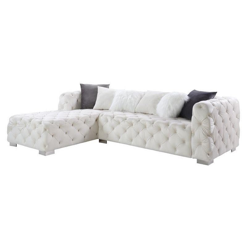Acme Furniture Qokmis Fabric 2 pc Sectional LV00391 IMAGE 1