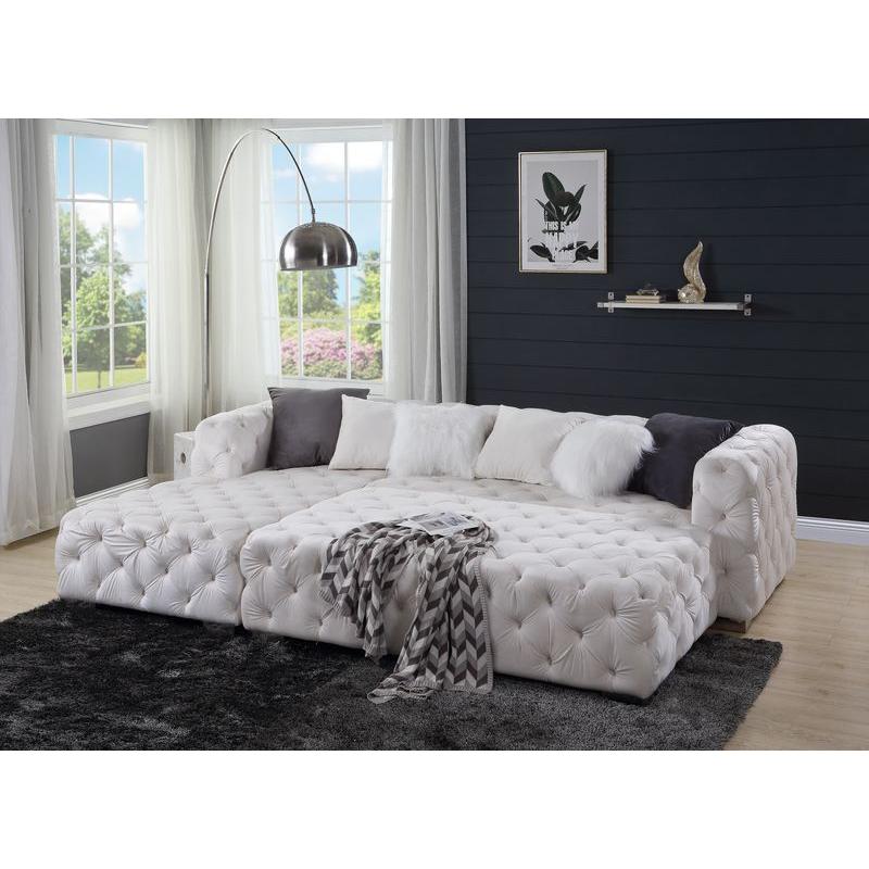 Acme Furniture Qokmis Fabric 2 pc Sectional LV00391 IMAGE 7