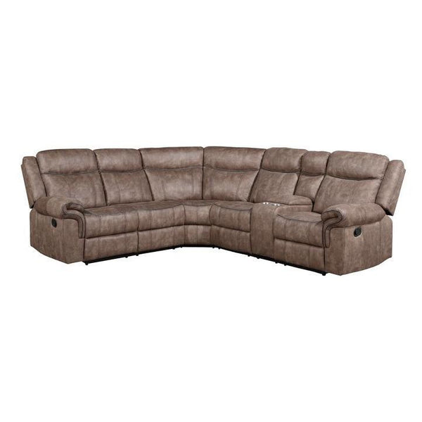 Acme Furniture Dollum Reclining Fabric 3 pc Sectional LV00397 IMAGE 1