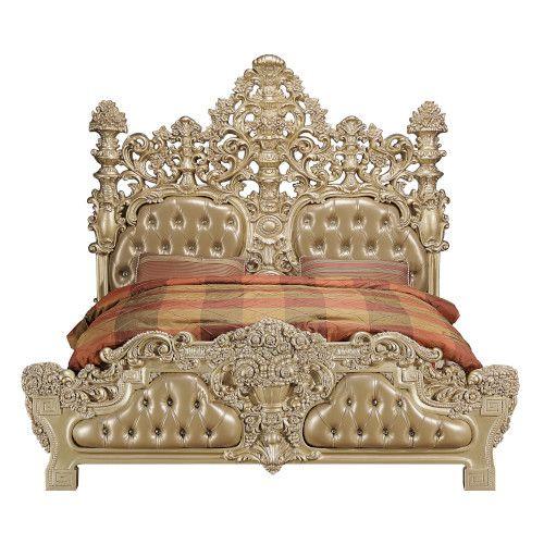 Acme Furniture Seville King Upholstered Poster Bed BD00451EK IMAGE 1