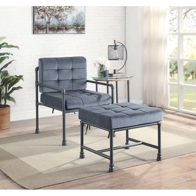 Acme Furniture Brantley Fabric Ottoman AC00427 IMAGE 2