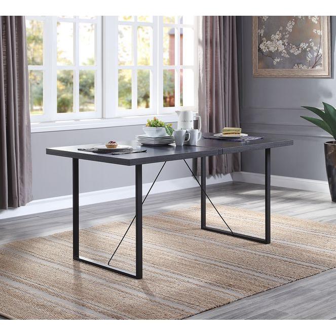 Acme Furniture Nakula Dining Table with Pedestal Base DN00447 IMAGE 4