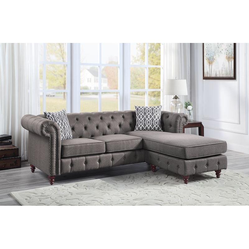 Acme Furniture Waldina Fabric 2 pc Sectional LV00499 IMAGE 1
