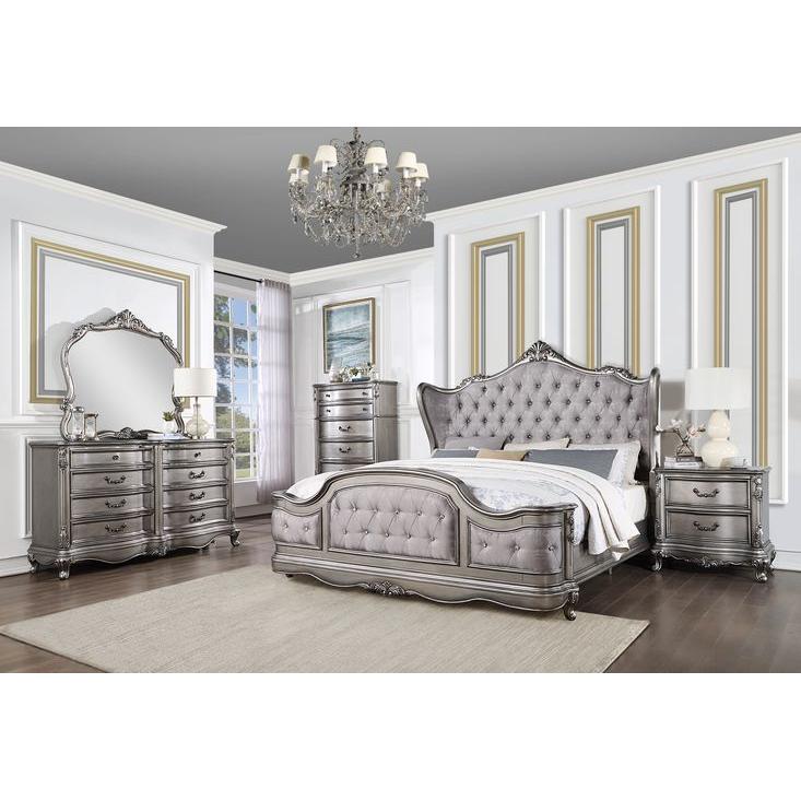 Acme Furniture Ausonia California King Upholstered Bed BD00601CK IMAGE 5