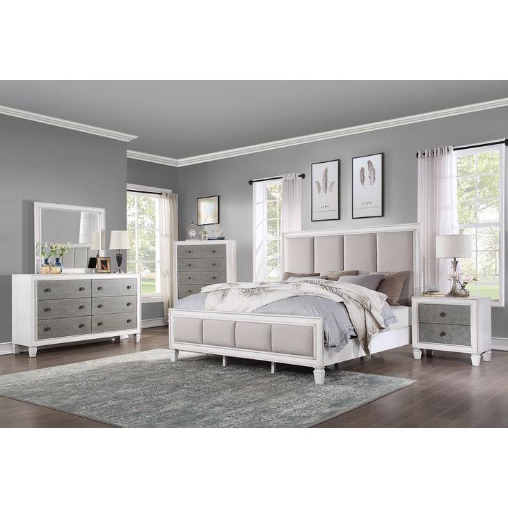 Acme Furniture Katia California King Upholstered Panel Bed BD00658CK IMAGE 5
