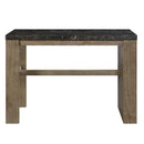 Acme Furniture Charnell Counter Height Dining Table with Marble Top and Trestle Base DN00551 IMAGE 5