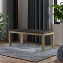 Acme Furniture Charnell Dining Table with Marble Top DN00553 IMAGE 1