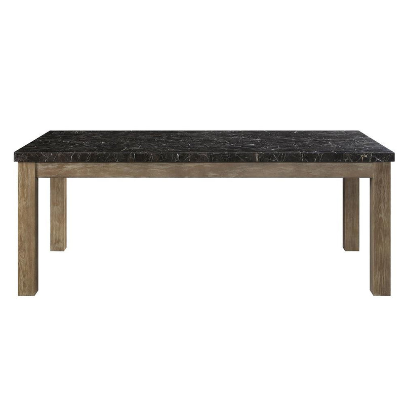Acme Furniture Charnell Dining Table with Marble Top DN00553 IMAGE 3