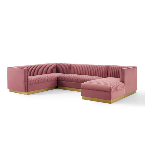 Modway Furniture Sanguine Fabric 3 pc Sectional EEI-3921-DUS IMAGE 1
