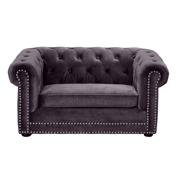TOV Furniture Husky Stationary Fabric Accent Chair TOV-P2036-G IMAGE 1