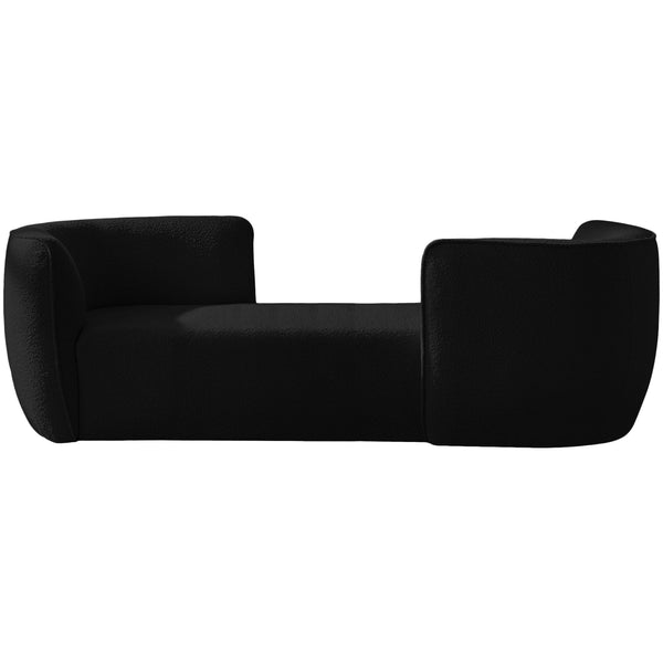 Meridian Hilton Fabric Chaise 158Black IMAGE 1