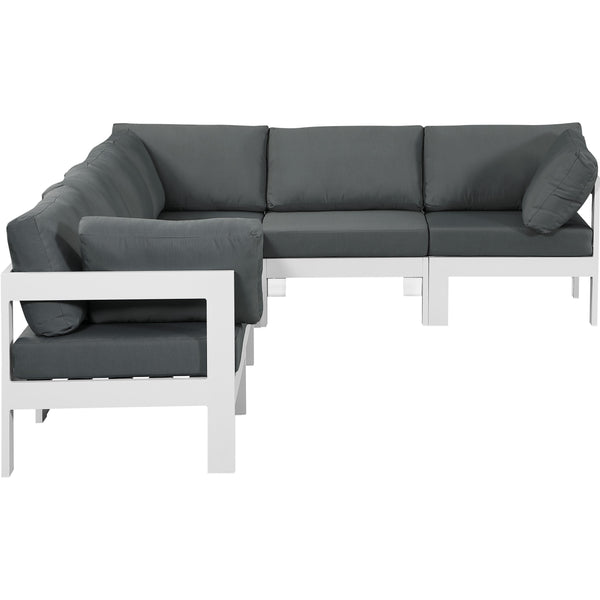 Meridian Outdoor Seating Sectionals 375Grey-Sec6A IMAGE 1