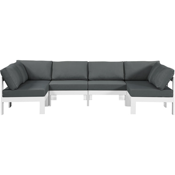 Meridian Outdoor Seating Sectionals 375Grey-Sec6B IMAGE 1