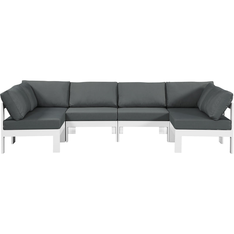 Meridian Outdoor Seating Sectionals 375Grey-Sec6B IMAGE 1