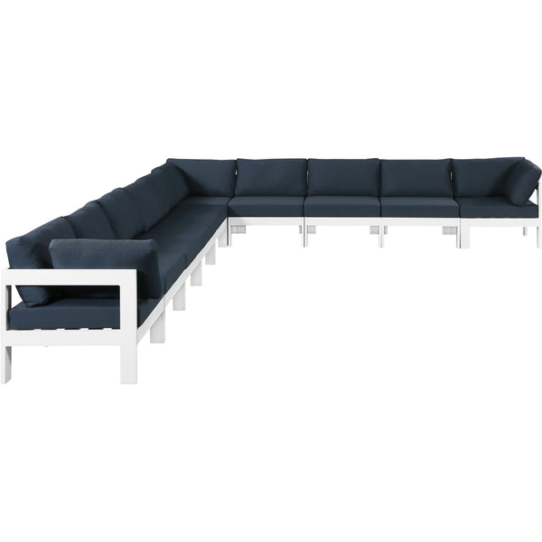 Meridian Outdoor Seating Sectionals 375Navy-Sec10A IMAGE 1
