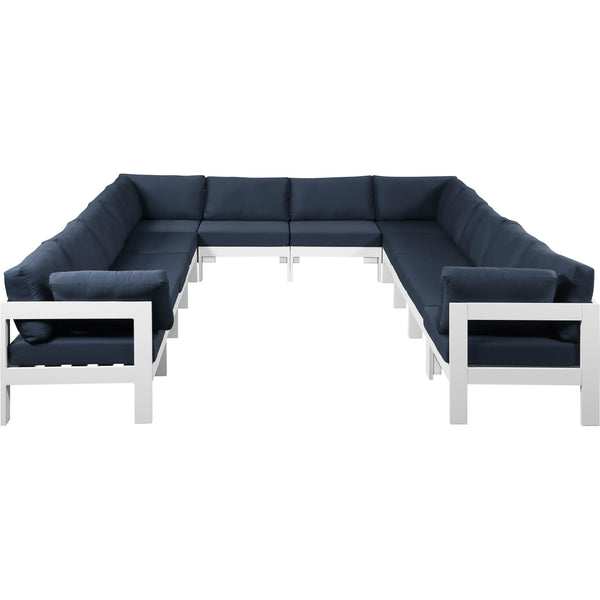 Meridian Outdoor Seating Sectionals 375Navy-Sec12A IMAGE 1