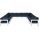 Meridian Outdoor Seating Sectionals 375Navy-Sec13A IMAGE 1