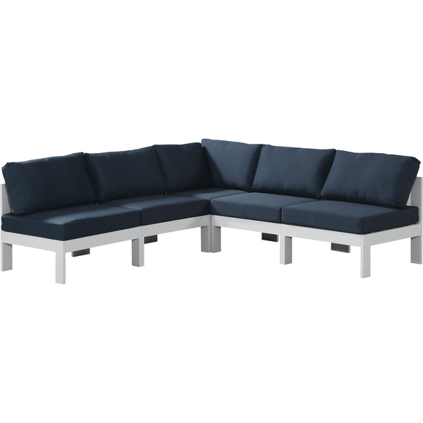 Meridian Outdoor Seating Sectionals 375Navy-Sec5A IMAGE 1