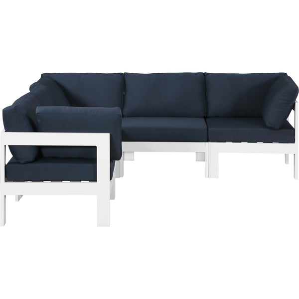 Meridian Outdoor Seating Sectionals 375Navy-Sec5B IMAGE 1