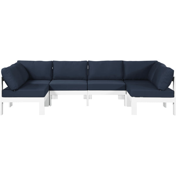 Meridian Outdoor Seating Sectionals 375Navy-Sec6B IMAGE 1