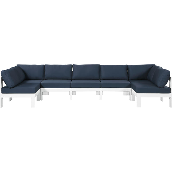 Meridian Outdoor Seating Sectionals 375Navy-Sec7C IMAGE 1