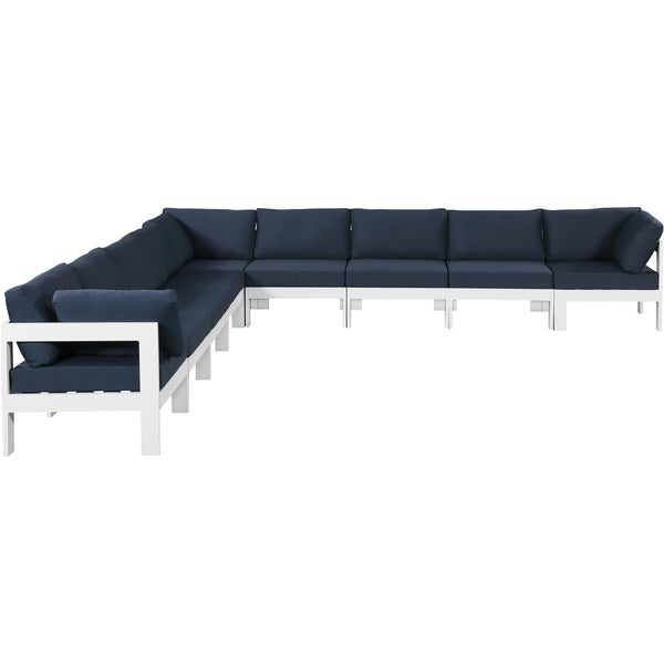 Meridian Outdoor Seating Sectionals 375Navy-Sec9B IMAGE 1