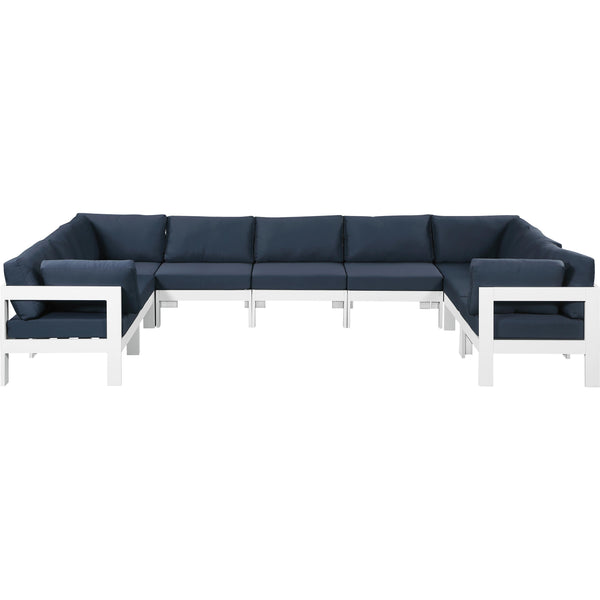 Meridian Outdoor Seating Sectionals 375Navy-Sec9C IMAGE 1