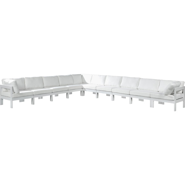 Meridian Outdoor Seating Sectionals 375White-Sec10A IMAGE 1