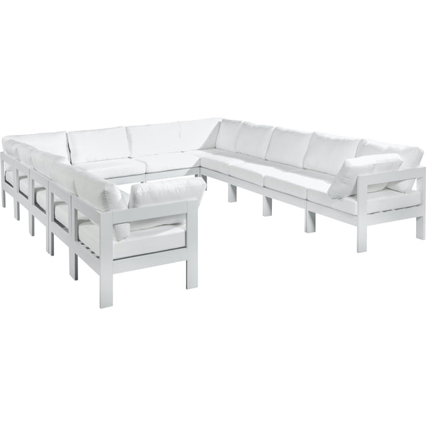 Meridian Outdoor Seating Sectionals 375White-Sec12A IMAGE 1