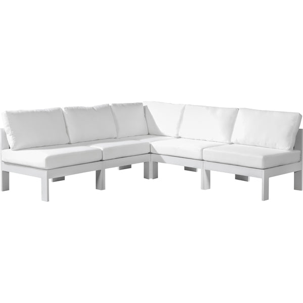 Meridian Outdoor Seating Sectionals 375White-Sec5A IMAGE 1