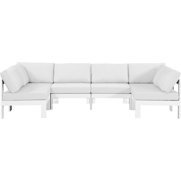 Meridian Outdoor Seating Sectionals 375White-Sec6B IMAGE 1