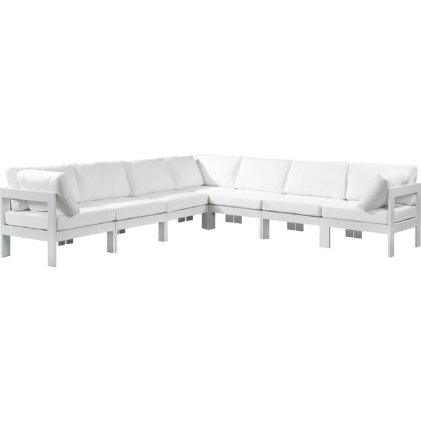 Meridian Outdoor Seating Sectionals 375White-Sec7B IMAGE 1