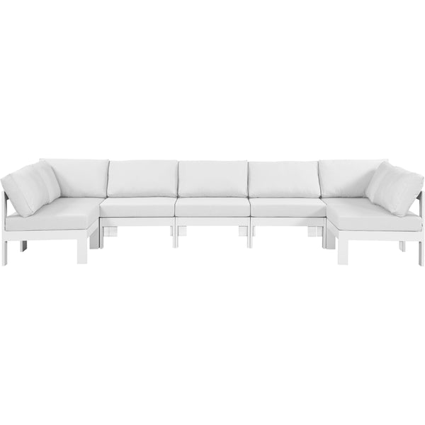 Meridian Outdoor Seating Sectionals 375White-Sec7C IMAGE 1