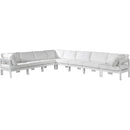 Meridian Outdoor Seating Sectionals 375White-Sec8A IMAGE 1