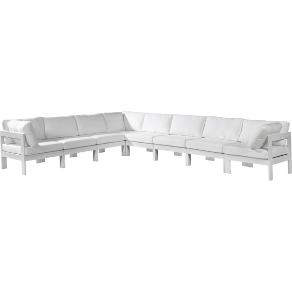 Meridian Outdoor Seating Sectionals 375White-Sec8A IMAGE 1