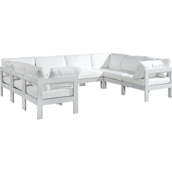 Meridian Outdoor Seating Sectionals 375White-Sec8B IMAGE 1