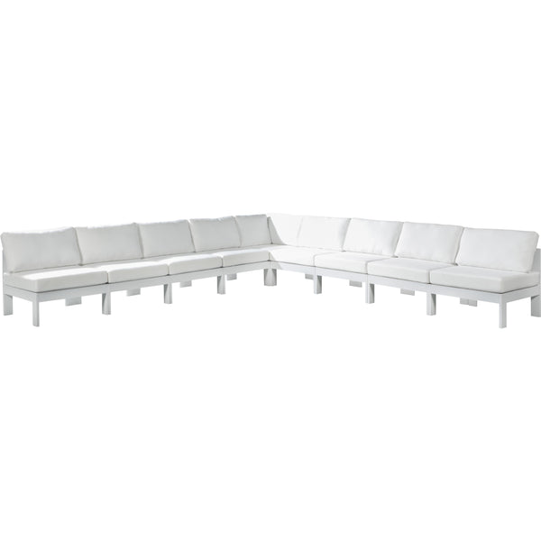 Meridian Outdoor Seating Sectionals 375White-Sec9A IMAGE 1