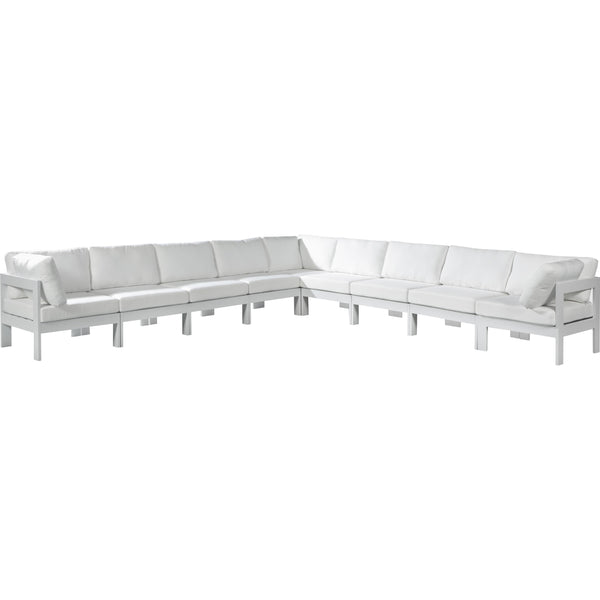 Meridian Outdoor Seating Sectionals 375White-Sec9B IMAGE 1