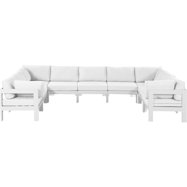 Meridian Outdoor Seating Sectionals 375White-Sec9C IMAGE 1