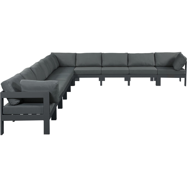 Meridian Outdoor Seating Sectionals 376Grey-Sec10A IMAGE 1