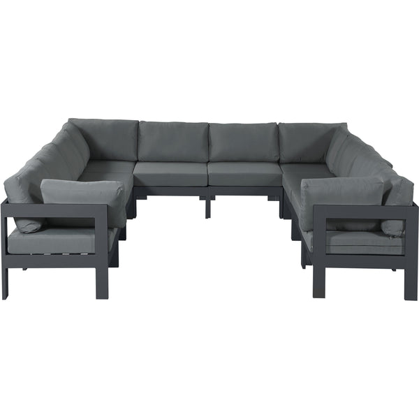 Meridian Outdoor Seating Sectionals 376Grey-Sec10B IMAGE 1